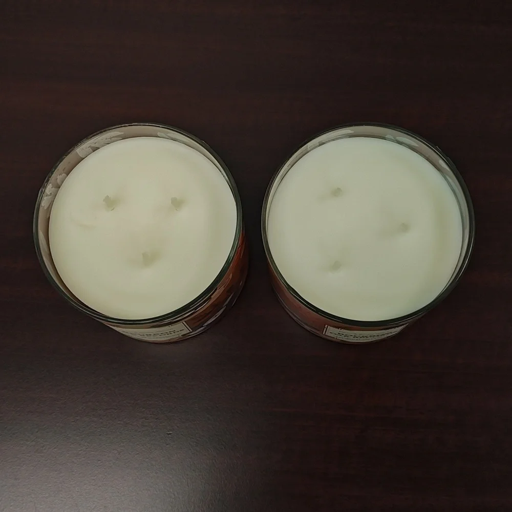 Bath & Body Works BOURBON OAK RECORDS 3-Wick Candles - Set of 2
